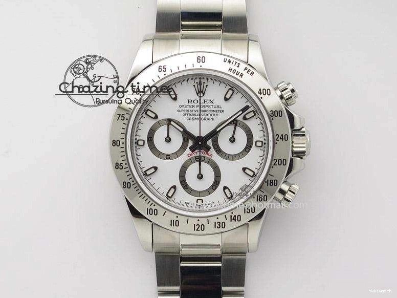 Best Daytona Dial SS (Same A23J Bracelet as White JF Edition Genuine) On 116520 Thickness 1024